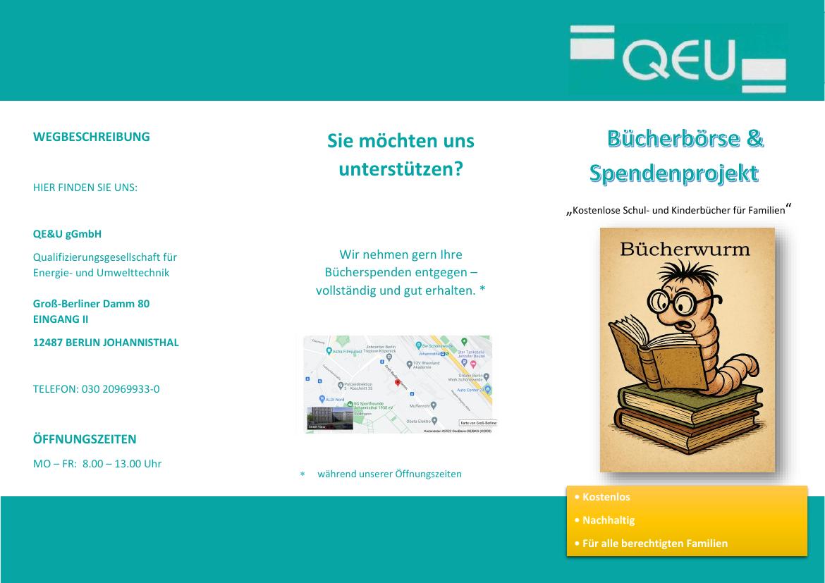 Flyer Bücherwurm
