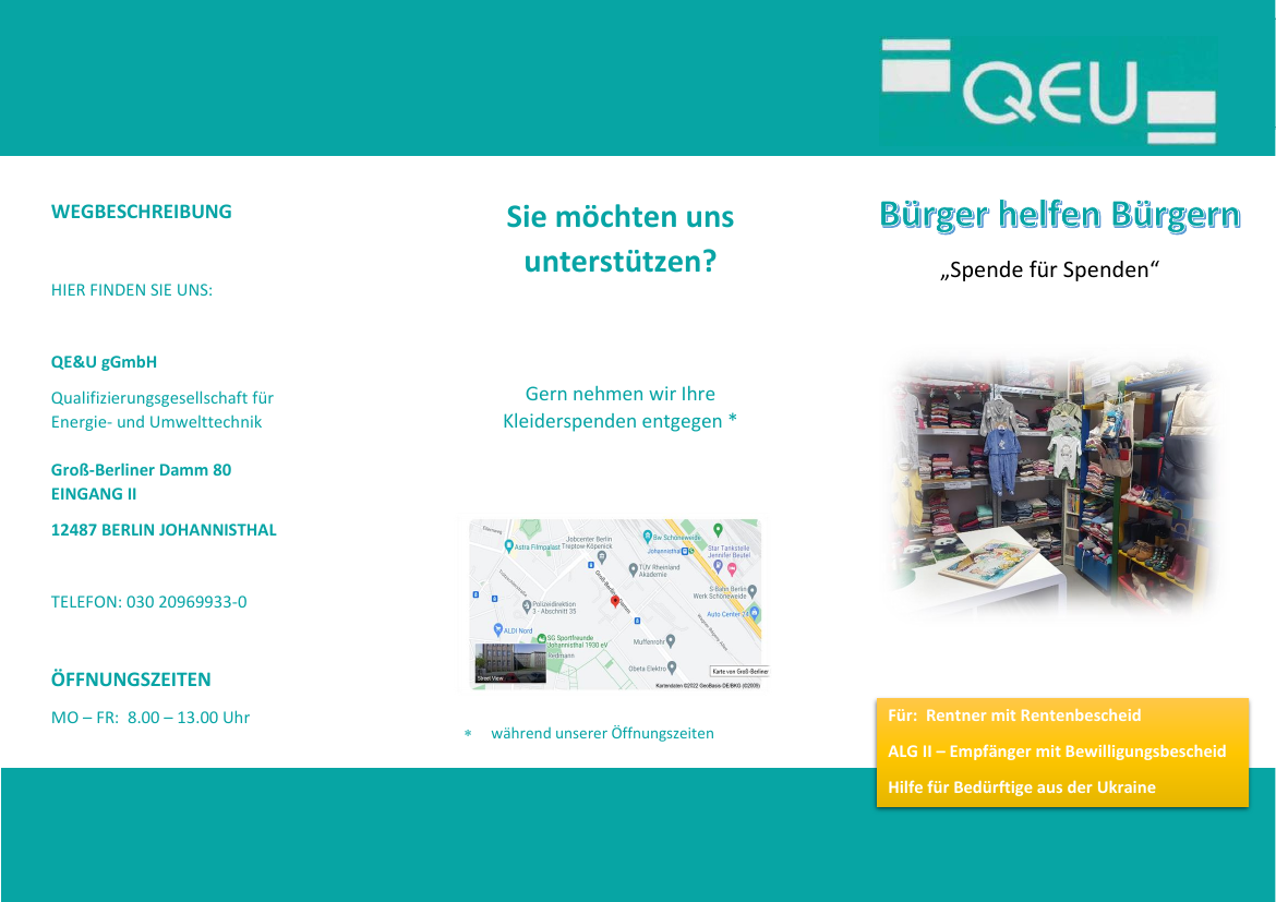 Flyer Kleiderstube & Kinderland
